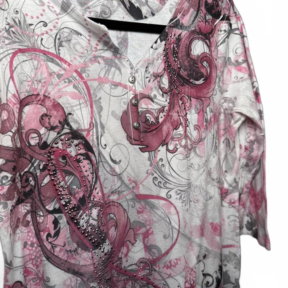 Y2K Soft Grunge Women 3/4 Graphic Shirt